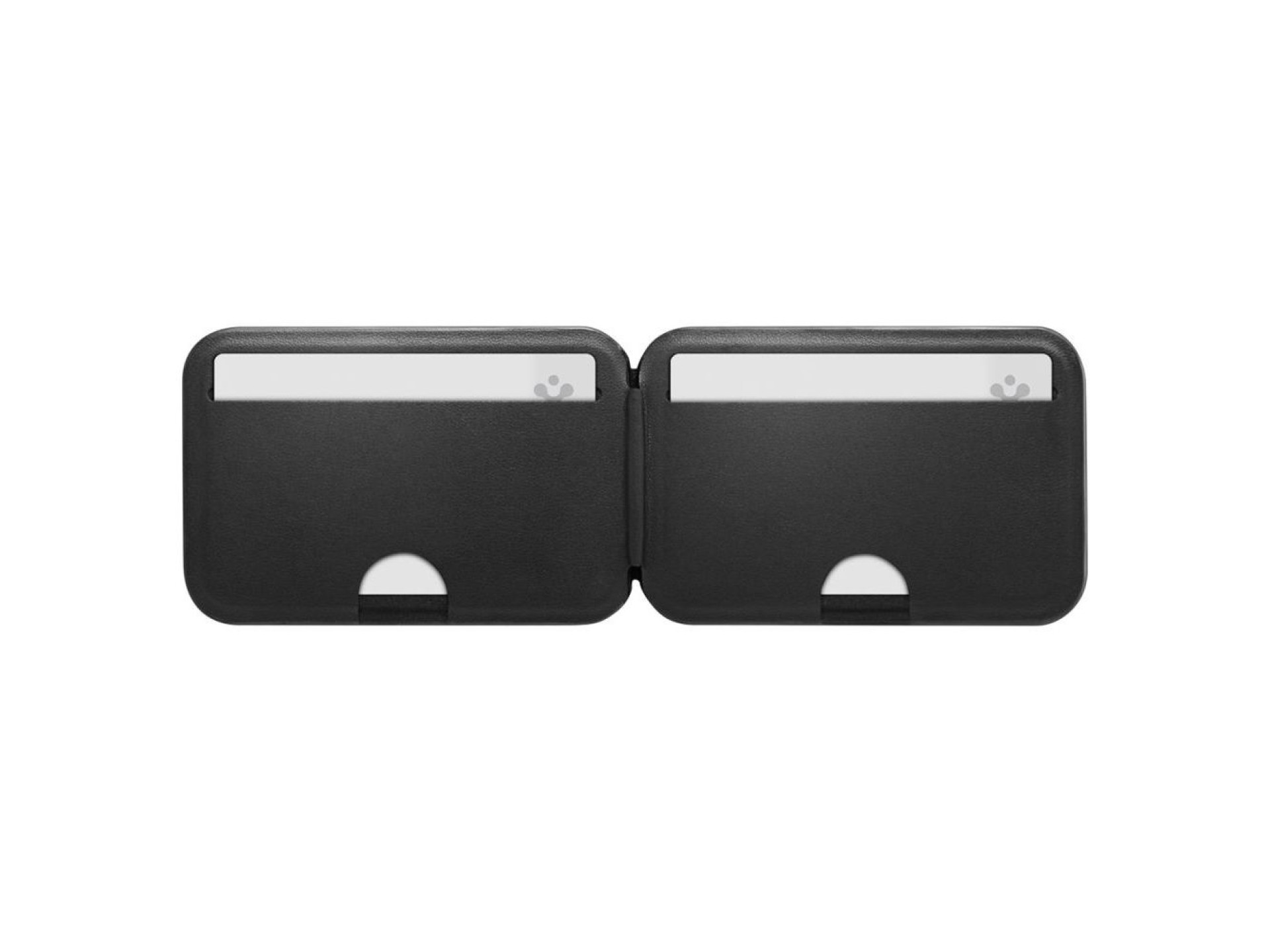 Funda para teléfono Spigen Slim Fold Tripod Wallet S314-2 MagSafe con cierre magnético - Negra