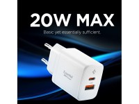 Carregador de parede Spigen Essential EE202EU de 20 W - Branco Carregador de parede Spigen Essential EE202EU de 20 W - Branco