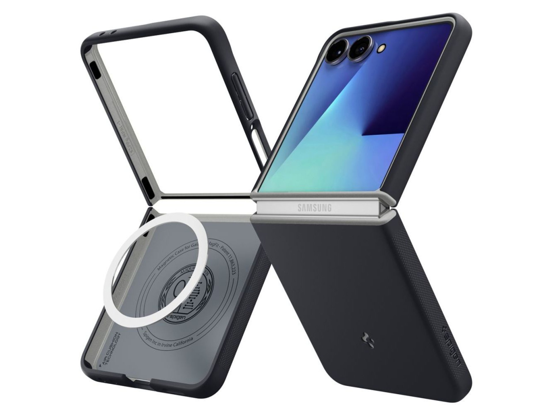 Funda Spigen Nano Pop MagSafe para Samsung Galaxy Z Flip 7 - Negra