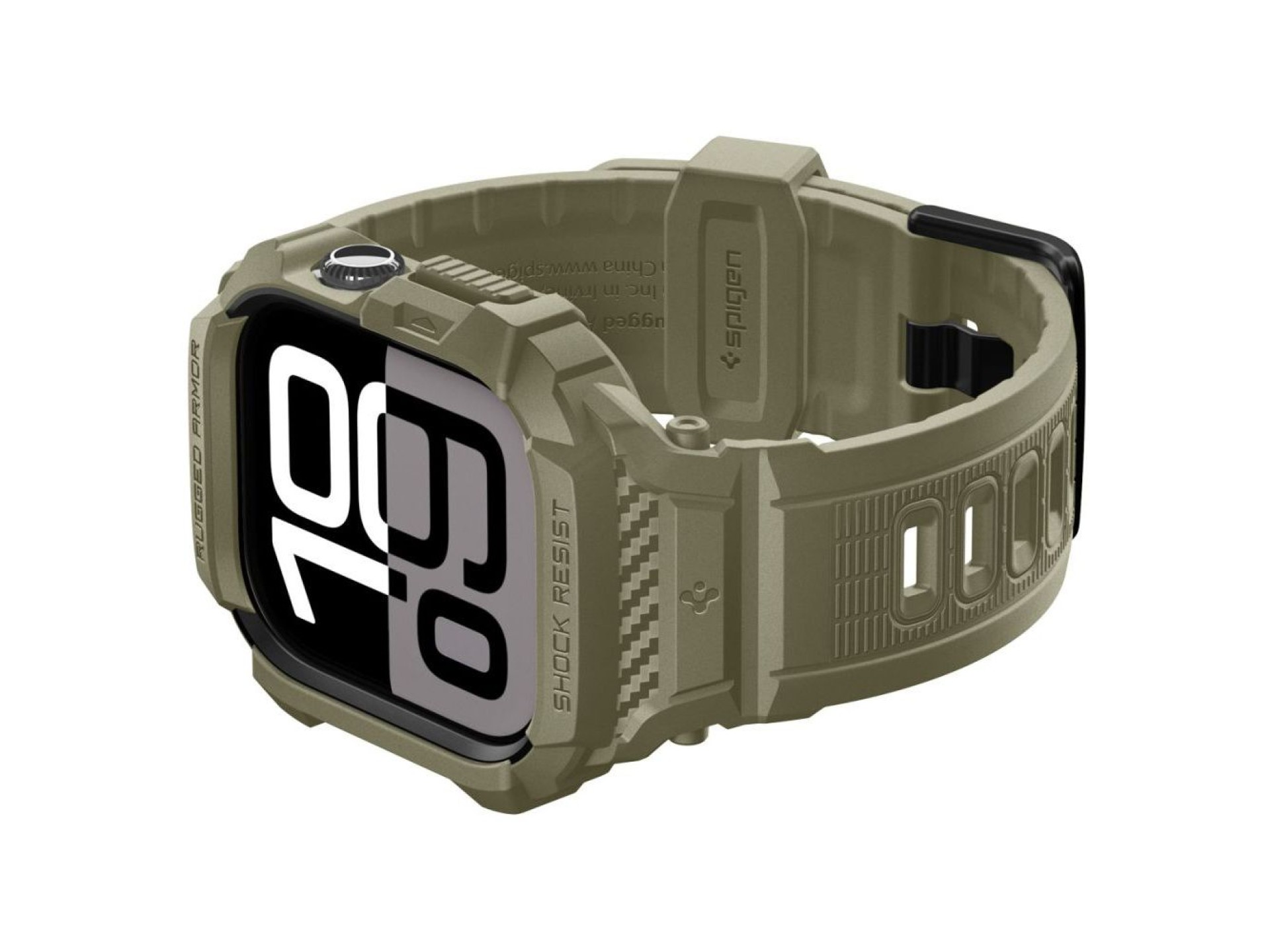 Correa Spigen Rugged Armor Pro para Apple Watch de 46 mm - Verde