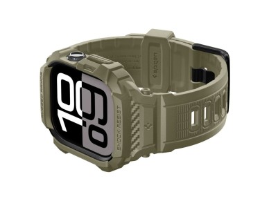 Correa Spigen Rugged Armor Pro para Apple Watch de 46 mm - Verde