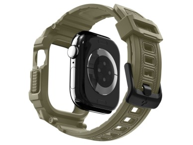 Correa Spigen Rugged Armor Pro para Apple Watch de 46 mm - Verde