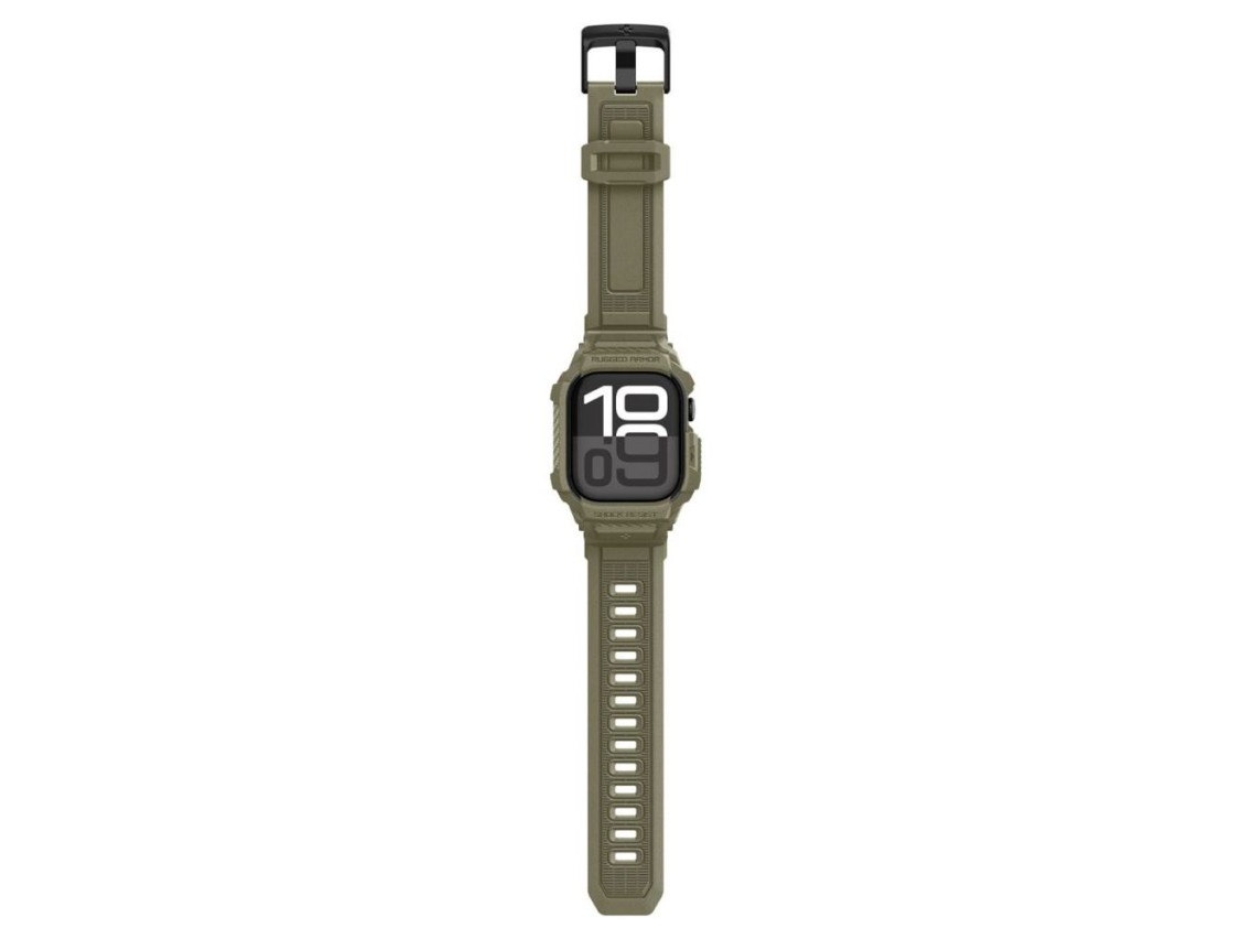 Correa Spigen Rugged Armor Pro para Apple Watch de 46 mm - Verde