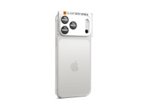Lente de câmera Spigen Optik Pro XL para iPhone 17 Pro Max - Prata Lente de câmera Spigen Optik Pro XL para iPhone 17 Pro Max - Prata