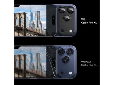 Spigen Optik Pro XL Camera Lens Glass for iPhone 17 Pro Max - Black Spigen Optik Pro XL Camera Lens Glass for iPhone 17 Pro Max - Black