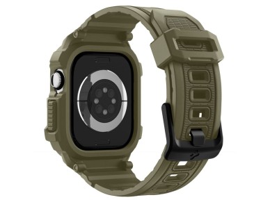 Correa Spigen Rugged Armor Pro para Apple Watch de 46 mm - Verde