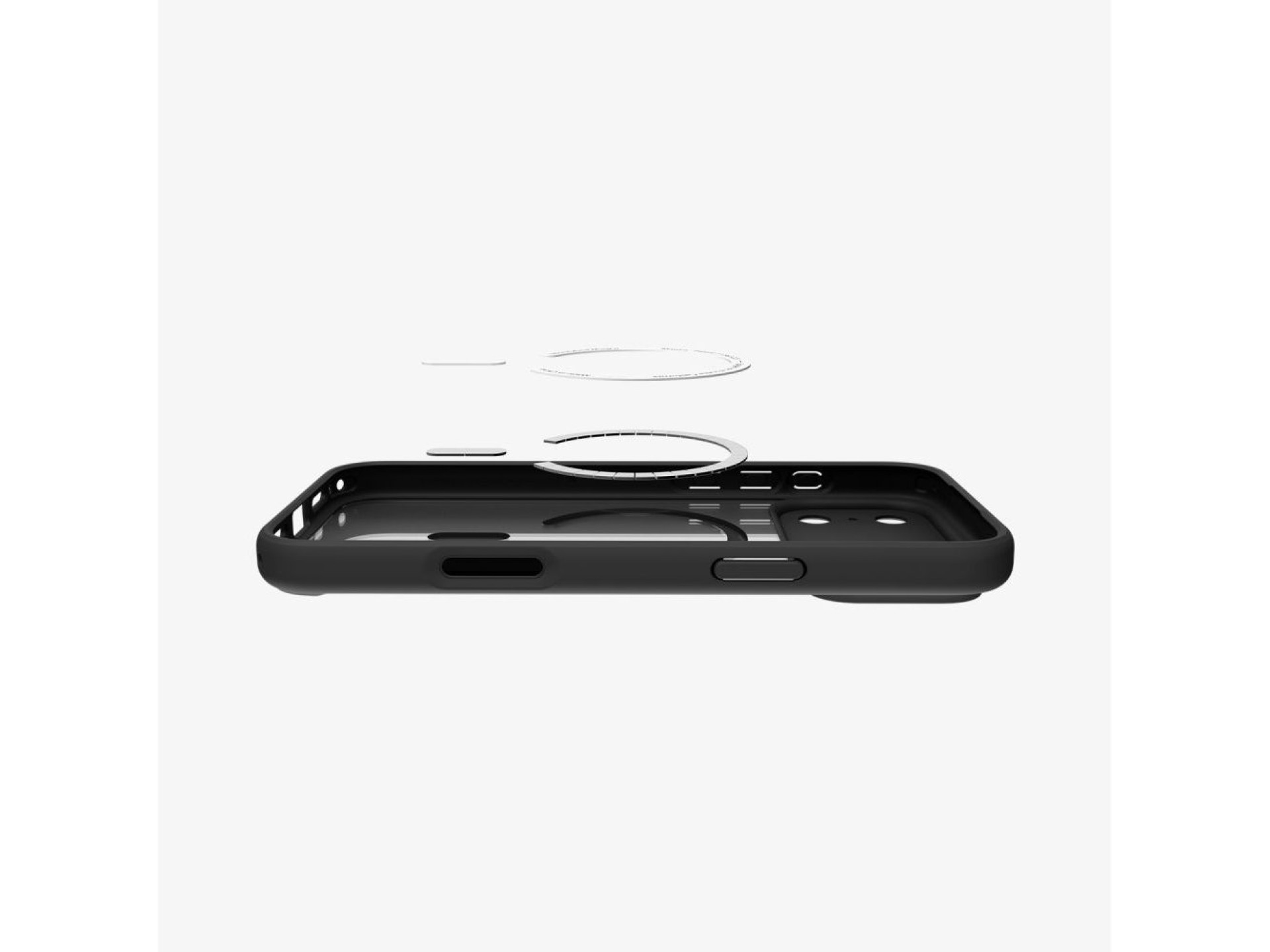 Capa Spigen Ultra Hybrid MagSafe para iPhone 17 Pro - Preta e Laranja