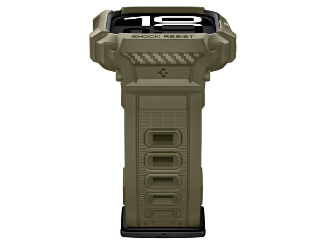 Correa Spigen Rugged Armor Pro para Apple Watch de 46 mm - Verde