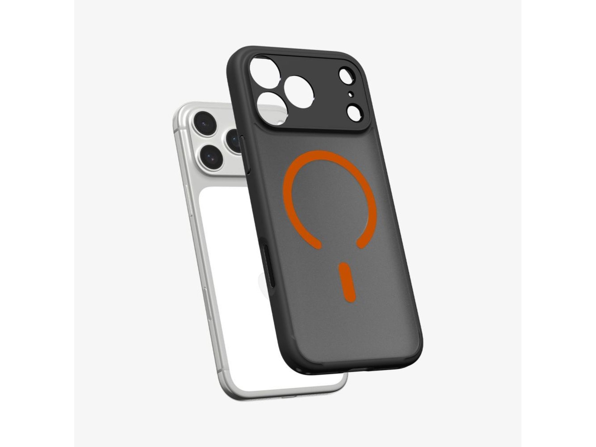 Capa Spigen Ultra Hybrid MagSafe para iPhone 17 Pro Max - Preto e Laranja