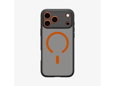 Capa Spigen Ultra Hybrid MagSafe para iPhone 17 Pro - Preta e Laranja