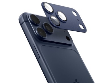 Spigen Optik Pro XL Camera Lens Glass for iPhone 17 Pro Max - Navy Blue Spigen Optik Pro XL Camera Lens Glass for iPhone 17 Pro Max - Navy Blue
