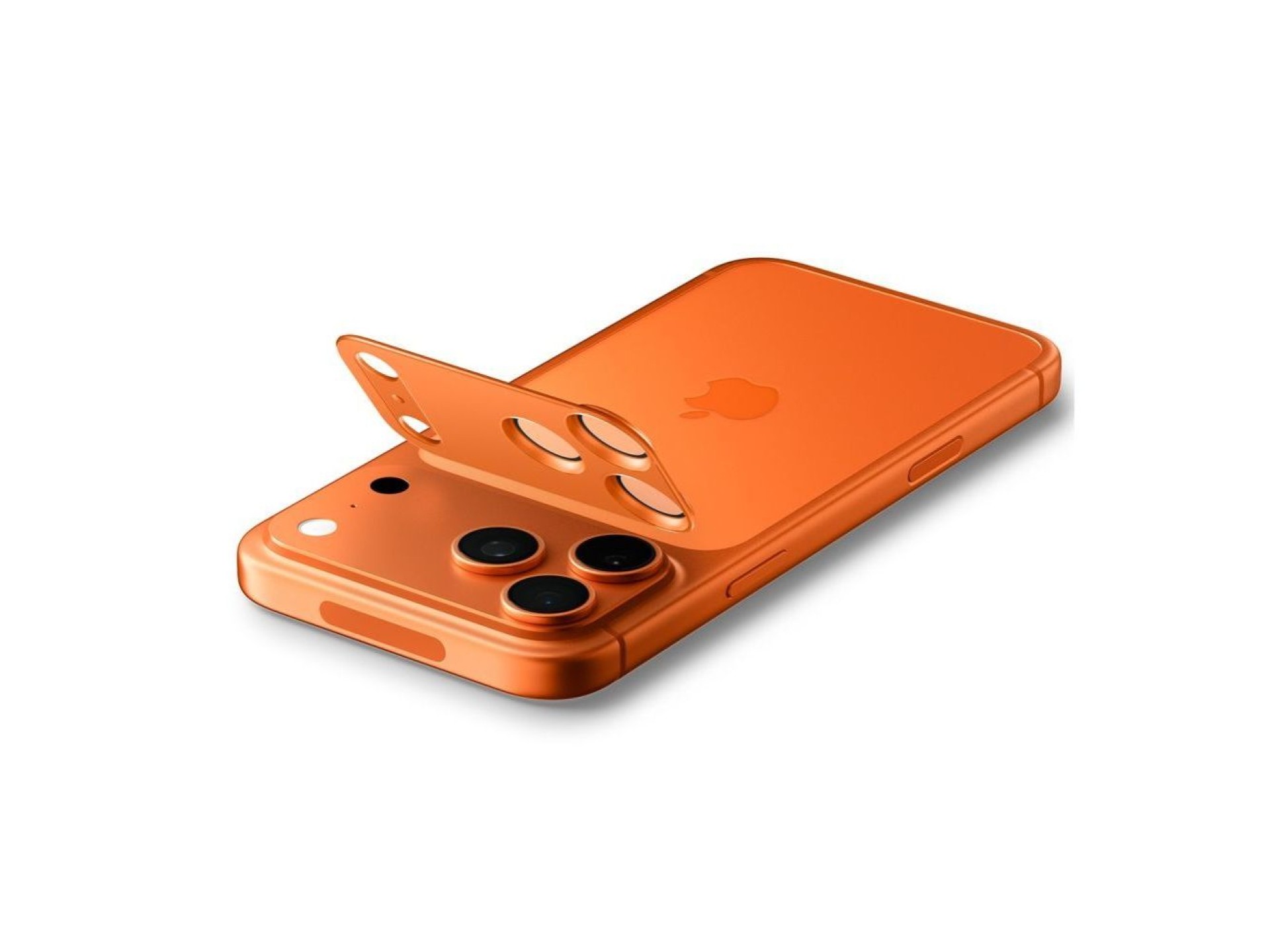 Lente de câmera Spigen Optik Pro XL para iPhone 17 Pro Max - Laranja