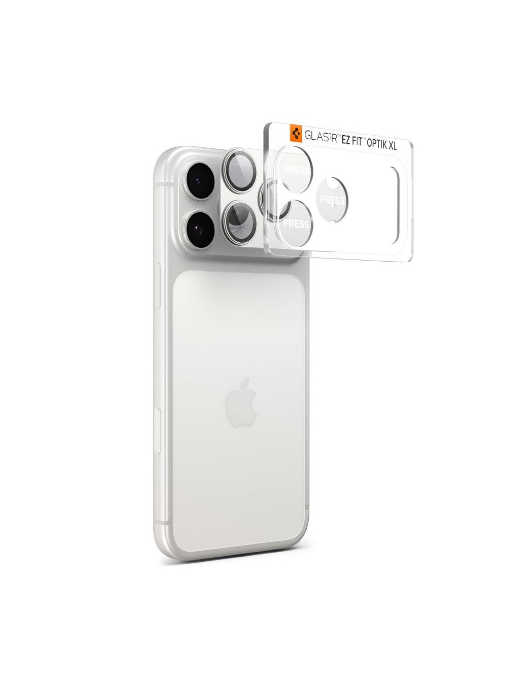 Lente de cámara Spigen Optik Pro XL para iPhone 17 Pro - Plateado