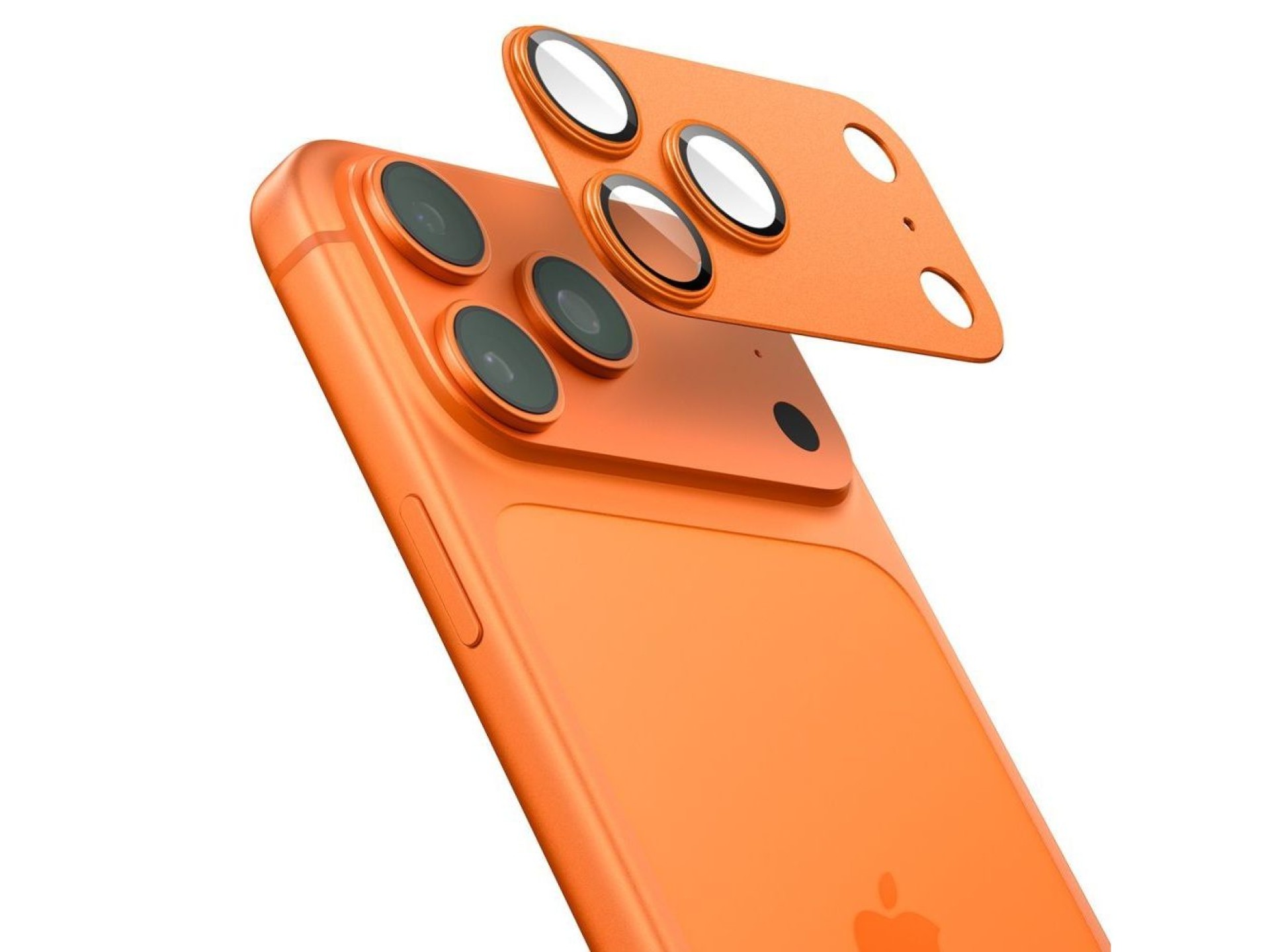 Lente de câmera Spigen Optik Pro XL para iPhone 17 Pro Max - Laranja