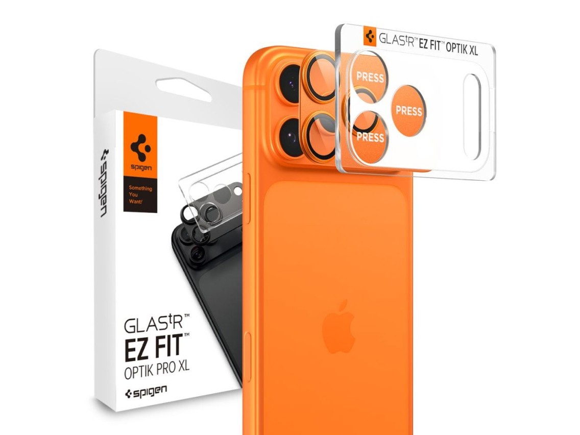 Lente de c�mara Spigen Optik Pro XL para iPhone 17 Pro - Naranja