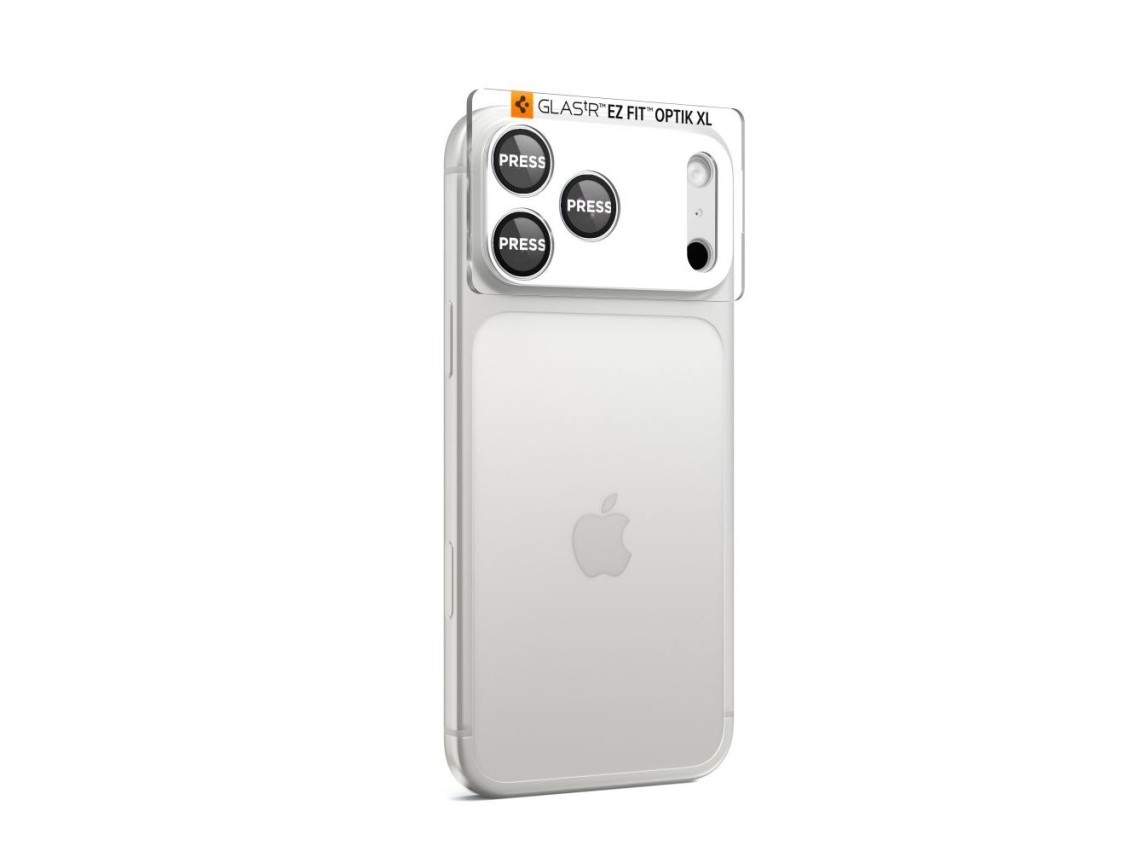 Lente de cámara Spigen Optik Pro XL para iPhone 17 Pro - Plateado