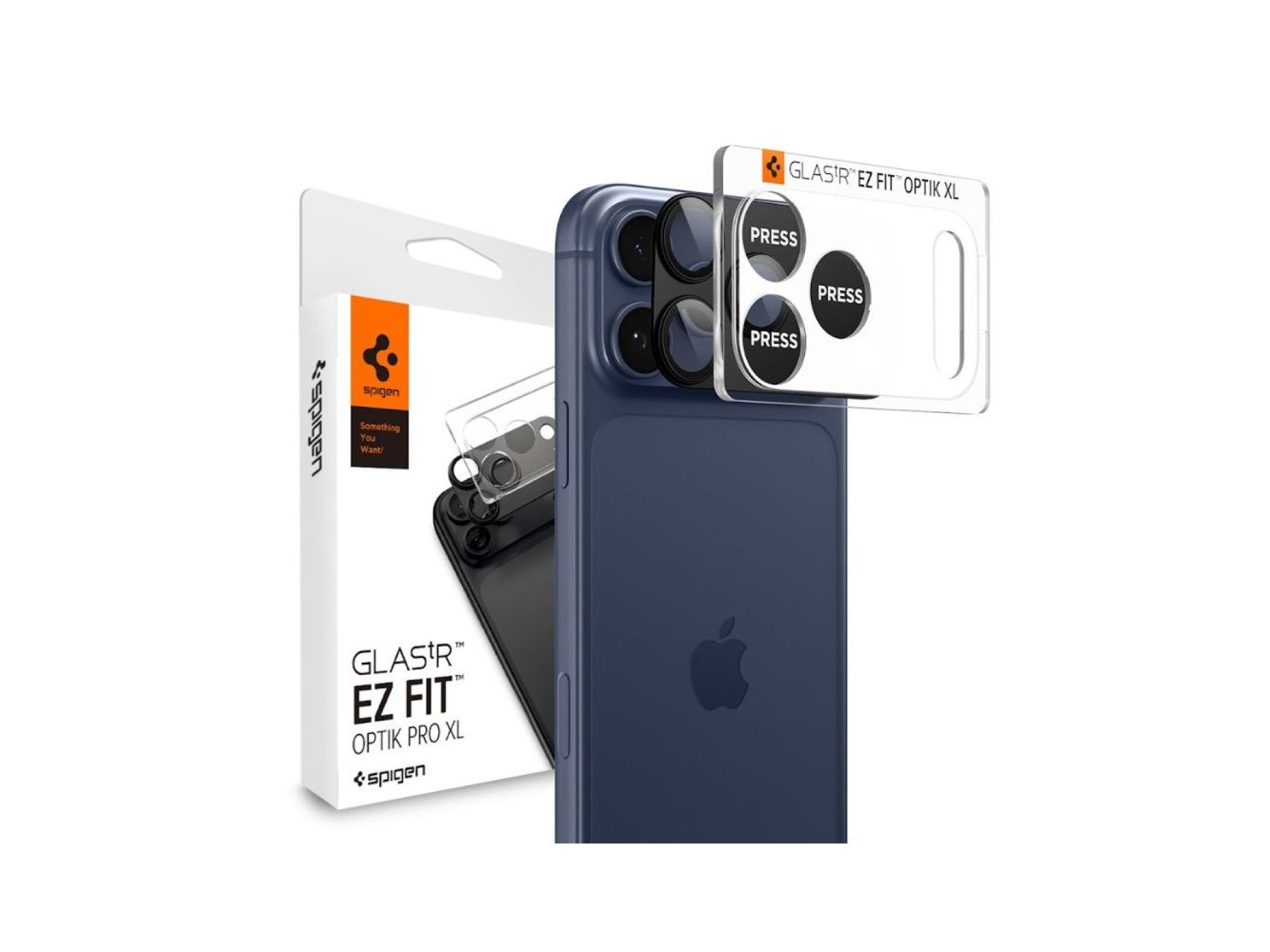 Spigen Optik Pro XL Camera Lens Glass for iPhone 17 Pro - Black