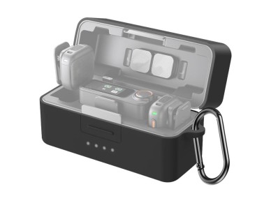 PULUZ Silicone Charging Case Protective Cover for DJI Mic 3 (Black) PULUZ Silicone Charging Case Protective Cover for DJI Mic 3 (Black)