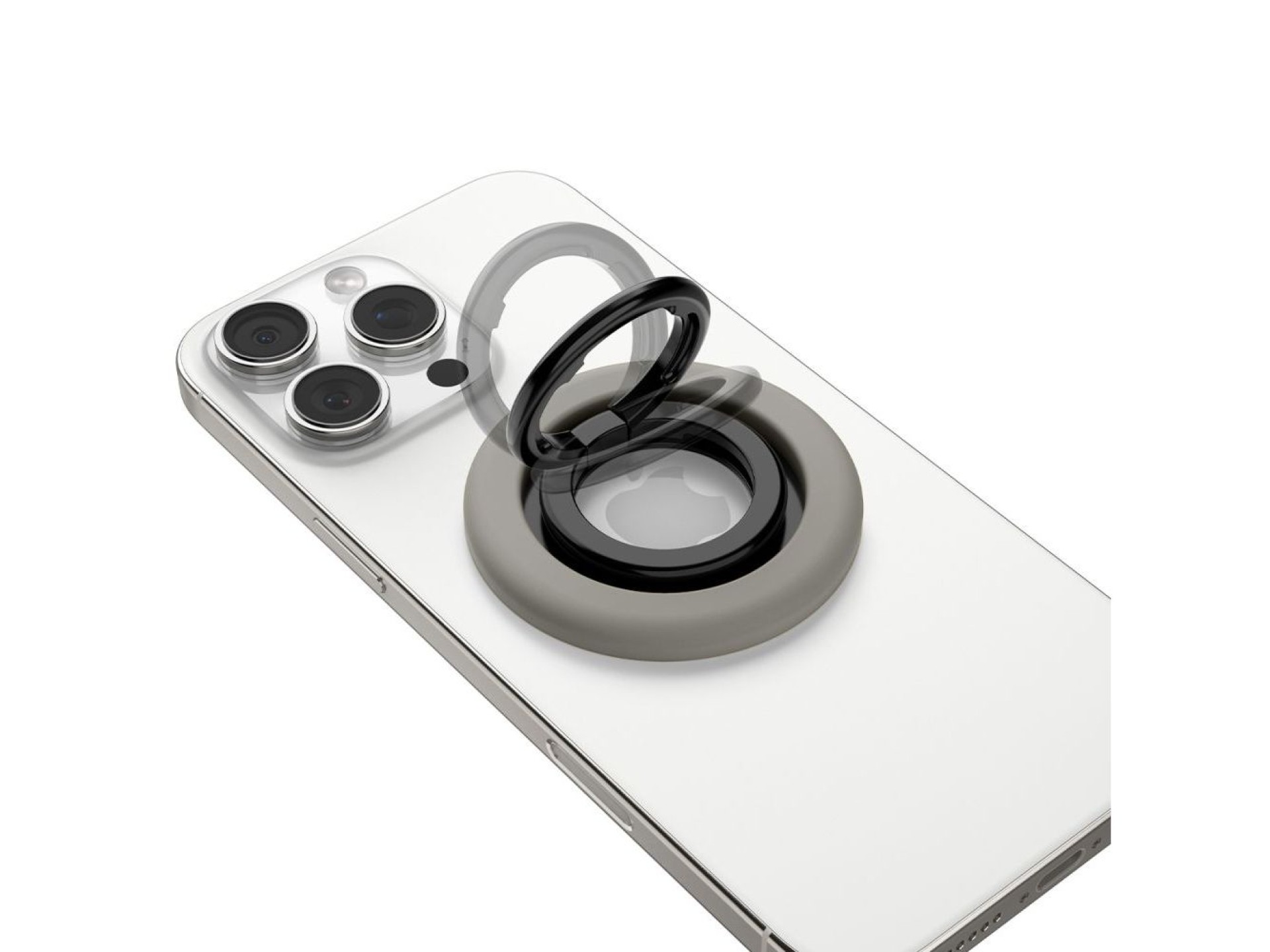 Spigen Nano Pop MagSafe Magnetic Ring for Phone - Gray and Black