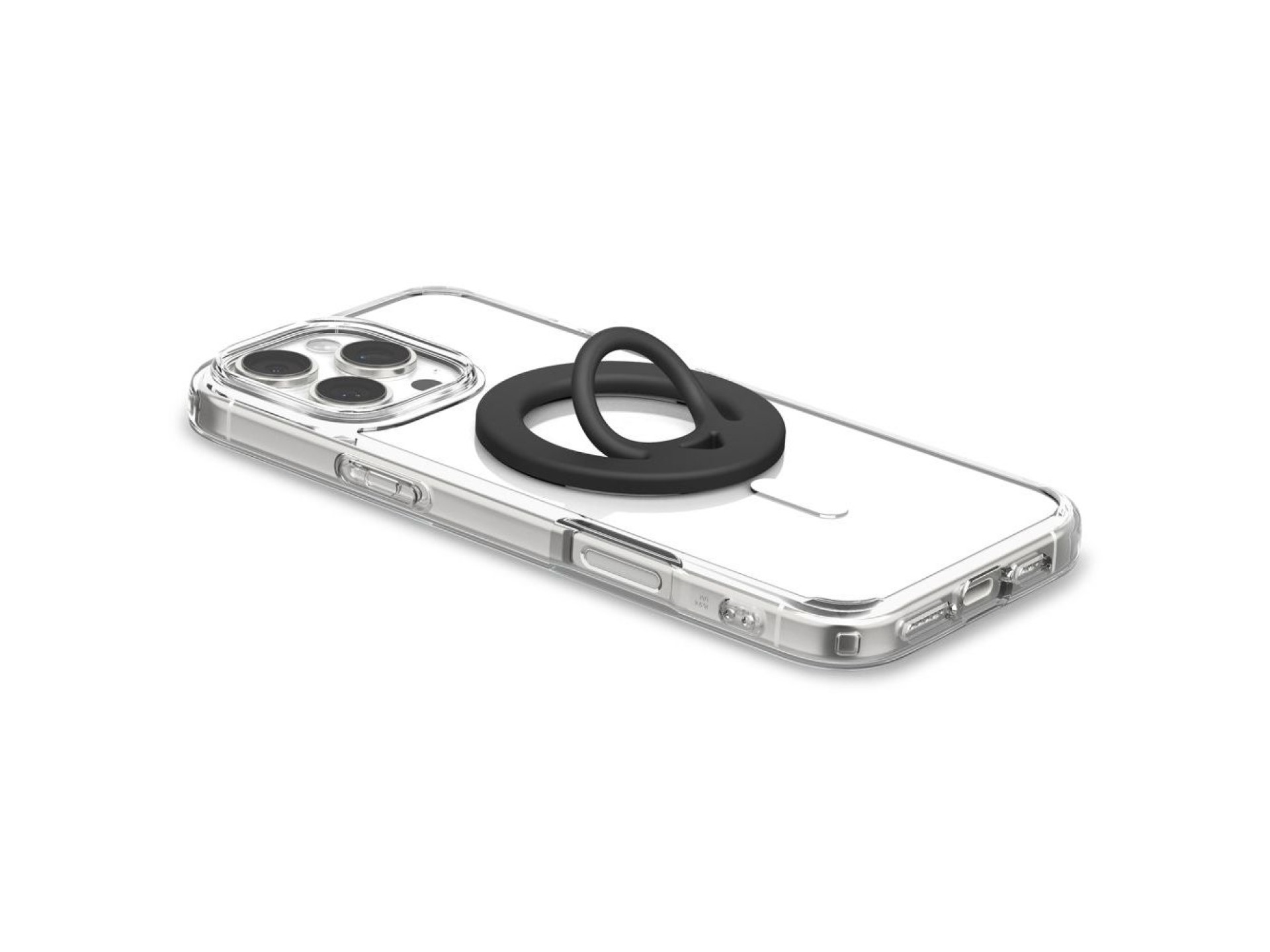 Anel magnético Spigen Dual Pop Mag MagSafe para celular - Preto