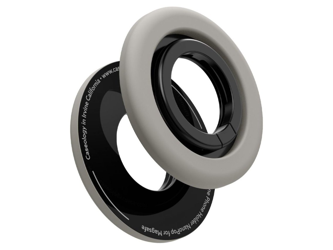 Spigen Nano Pop MagSafe Magnetic Ring for Phone - Gray and Black