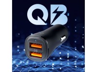 Cargador de coche Spigen Essential EV302 de 30 W con 2 puertos USB-A - Negro Cargador de coche Spigen Essential EV302 de 30 W con 2 puertos USB-A - Negro