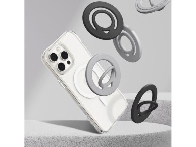 Anillo magnético Spigen Dual Pop Mag MagSafe para teléfono - Negro Anillo magnético Spigen Dual Pop Mag MagSafe para teléfono - Negro