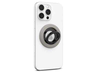 Anillo magnético Spigen Nano Pop MagSafe para teléfono - Gris y negro Anillo magnético Spigen Nano Pop MagSafe para teléfono - Gris y negro