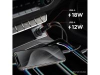 Cargador de coche Spigen Essential EV302 de 30 W con 2 puertos USB-A - Negro Cargador de coche Spigen Essential EV302 de 30 W con 2 puertos USB-A - Negro
