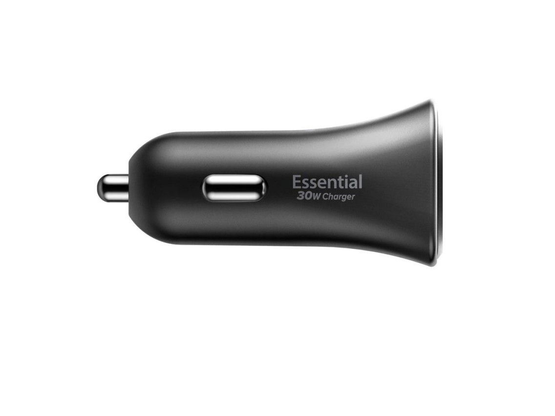 Cargador de coche Spigen Essential EV301 de 30 W (negro)
