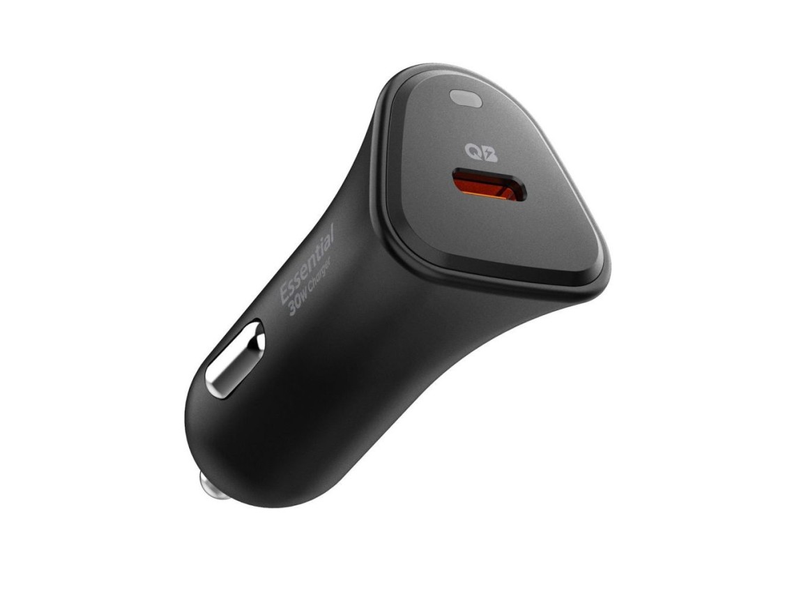 Cargador de coche Spigen Essential EV301 de 30 W (negro)