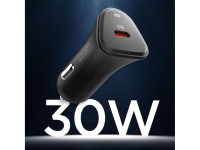 Cargador de coche Spigen Essential EV301 de 30 W (negro) Cargador de coche Spigen Essential EV301 de 30 W (negro)