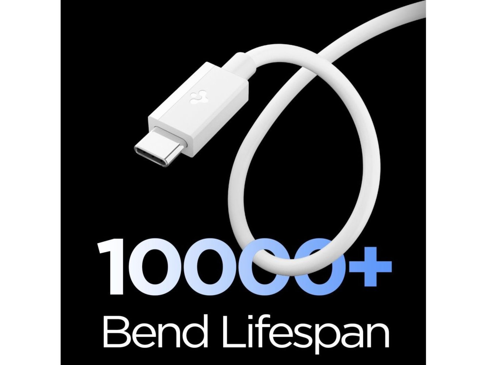 Cabo Spigen EB6010AC USB-A/USB-C 60W 100 cm - Branco