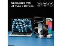 Cabo Spigen EB6010AC USB-A/USB-C 60W 100 cm - Branco