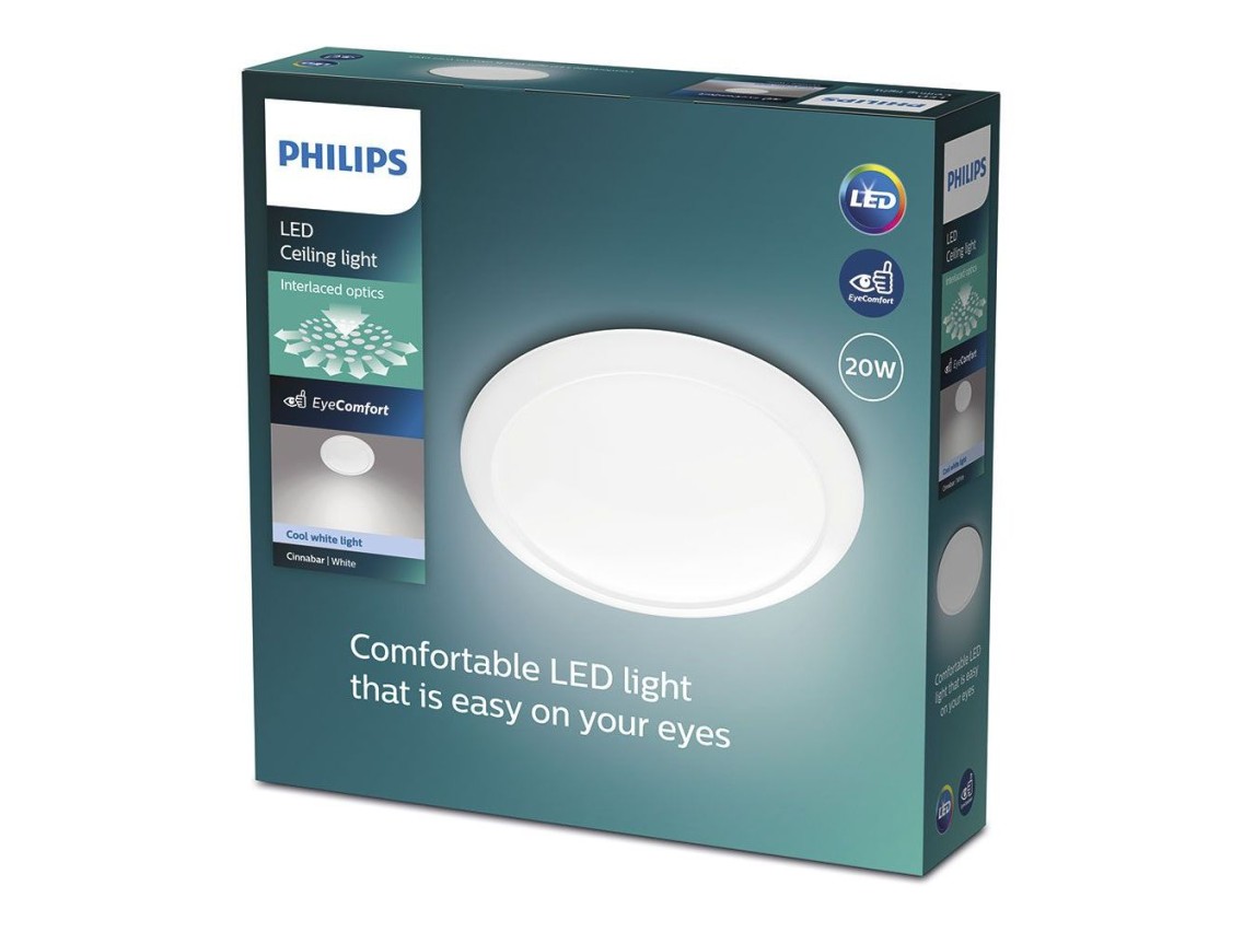 Plafon led circular cinnabar 20 w 4000 k 2000 lm ø40,4 x 10,6 cm