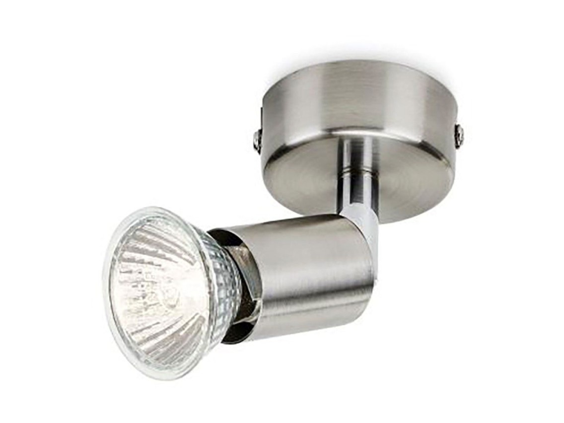 Projector 1-element limbali gu10 (lâmpada não incluída) cor cromado mate ø 8 x 13 cm