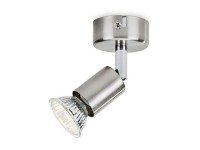 Projector 1-element limbali gu10 (lâmpada não incluída) cor cromado mate ø 8 x 13 cm Projector 1-element limbali gu10 (lâmpada não incluída) cor cromado mate ø 8 x 13 cm