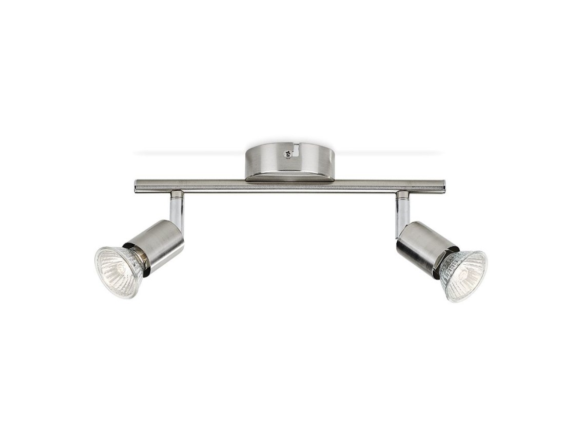Limbali gu10 projector de 2 elementos (lâmpada não incluída) cor cromado fosco 28,5 x 10 x 15,5 cm