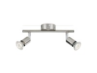 Limbali gu10 projector de 2 elementos (l�mpada n�o inclu�da) cor cromado fosco 28,5 x 10 x 15,5 cm