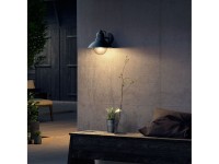 Hoverfly e27 60w outdoor wall light without bulb, black, downward light Hoverfly e27 60w outdoor wall light without bulb, black, downward light