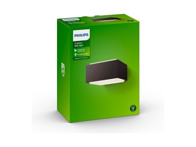 Aplique pared, exterior, hedgehog, antracita, e27, 42 w, sin bombilla, iluminaci�n bidireccional