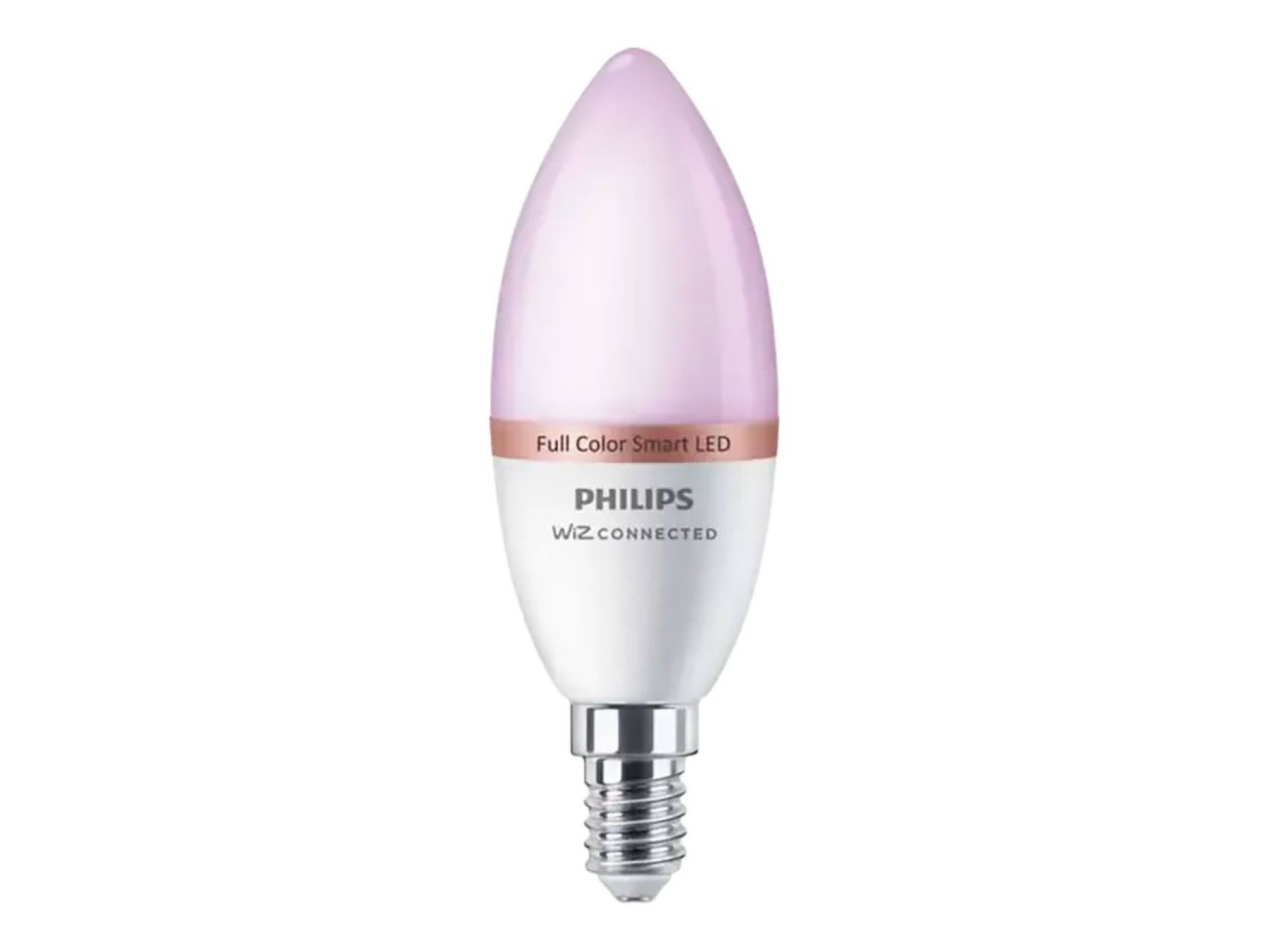 Lâmpada vela led e14 4,9w full colors 470lm wifi philips wiz