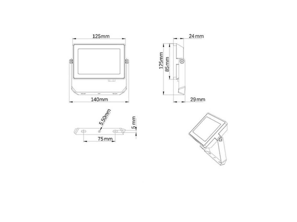 Projetor 20w 1900lm 6500k ip65 911401864284 philips