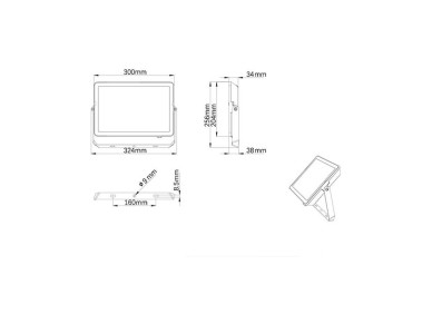 Projetor 100w 9500lm 6500k ip65 911401864584 philips Projetor 100w 9500lm 6500k ip65 911401864584 philips