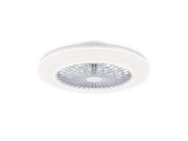 Ventilador de teto, led 3cct, dc 20 w + 42 w, modelo amigo, branco com difusor efeito estrelado, �48