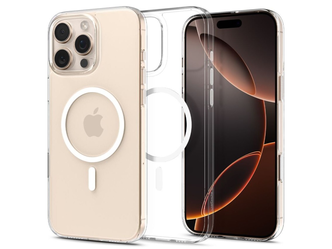Spigen Thin Fit MagSafe Case for iPhone 16 Pro Max - Clear and White