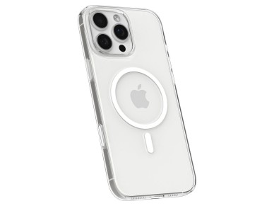 Spigen Thin Fit MagSafe Case for iPhone 16 Pro Max - Clear and White Spigen Thin Fit MagSafe Case for iPhone 16 Pro Max - Clear and White