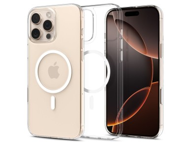 Spigen Thin Fit MagSafe Case for iPhone 16 Pro - Clear and White Spigen Thin Fit MagSafe Case for iPhone 16 Pro - Clear and White