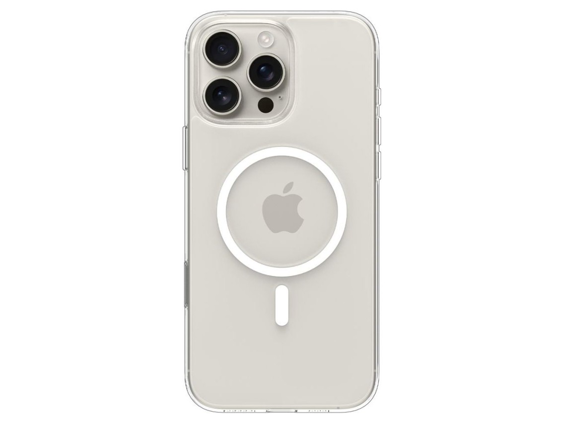 Capa Spigen Thin Fit MagSafe para iPhone 16 Pro - Transparente e Branca