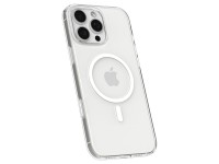 Capa Spigen Thin Fit MagSafe para iPhone 16 Pro - Transparente e Branca Capa Spigen Thin Fit MagSafe para iPhone 16 Pro - Transparente e Branca